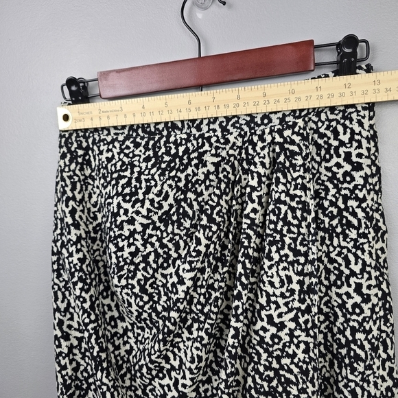 LUCY PARIS Claire Gathered Skirt Faux Wrap White Black Womens Size XS - Picture 11 of 16